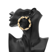 Load image into Gallery viewer, Boucles d'oreilles Créoles torsadée - BJewerly