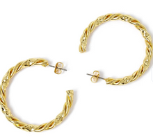 Load image into Gallery viewer, Créoles torsadées - BJewerly
