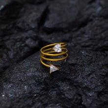 Charger l'image dans la galerie, Bague Spirale en Plaqué Or - BJewerly
