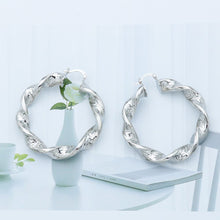Load image into Gallery viewer, Boucles d'oreilles Créoles torsadée - BJewerly
