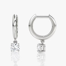 Charger l'image dans la galerie, Créoles Huggie Moissanite 18K

