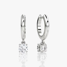 Charger l'image dans la galerie, Créoles Huggie Moissanite 18K
