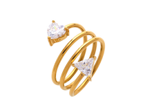 Charger l'image dans la galerie, Bague Spirale en Plaqué Or - BJewerly
